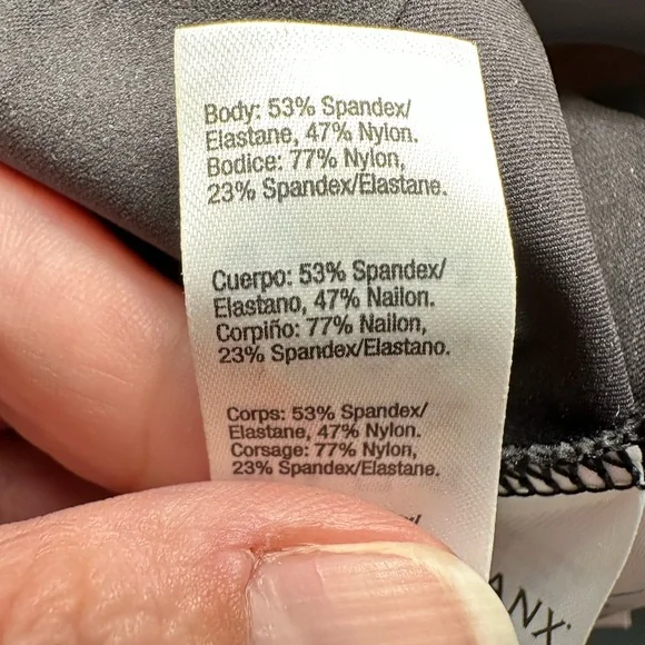 SPANX L one piece top and thigh control spandex contouring slimming shapewear - Picture 9 of 11